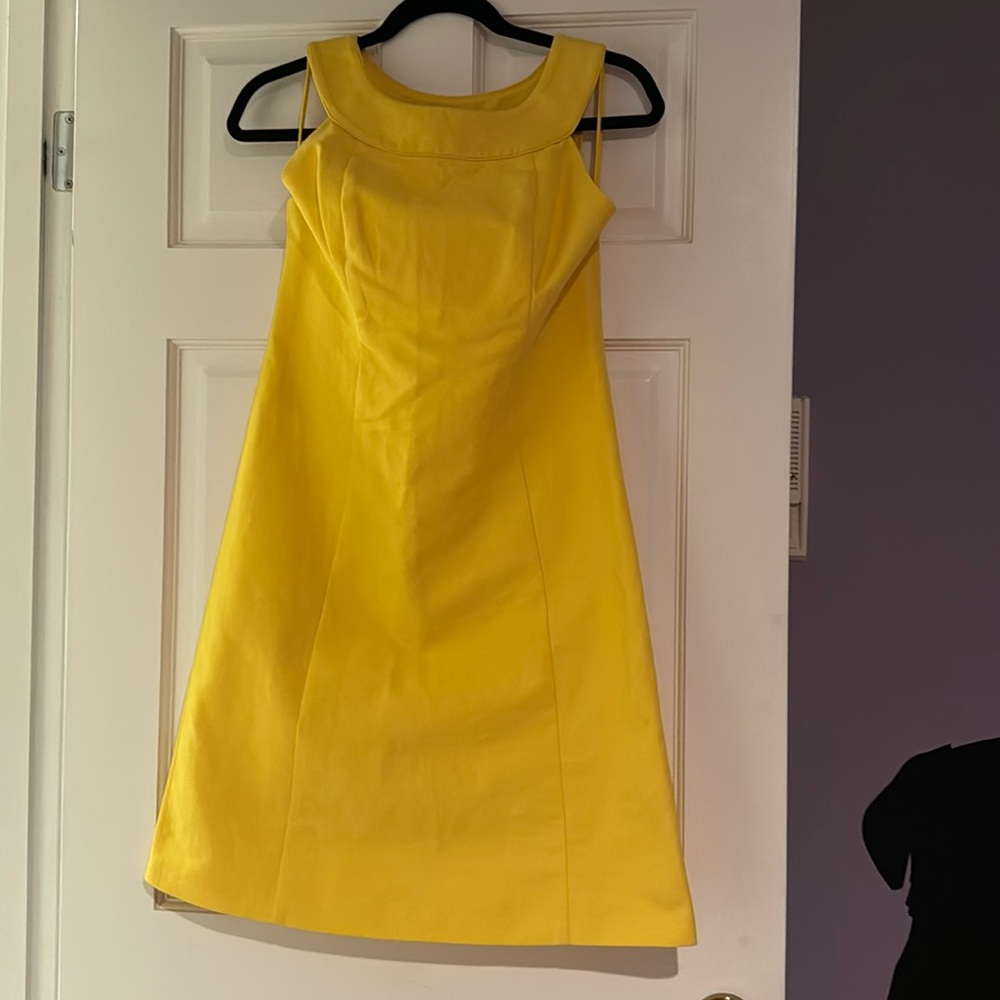 Ralph Lauren Black Label Yellow Cotton Dress Size 6